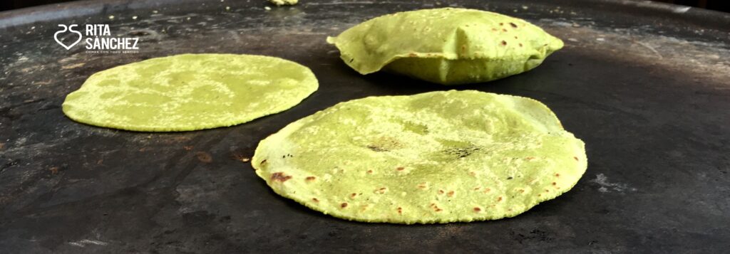 Tortillas de nopal de Nazaria García